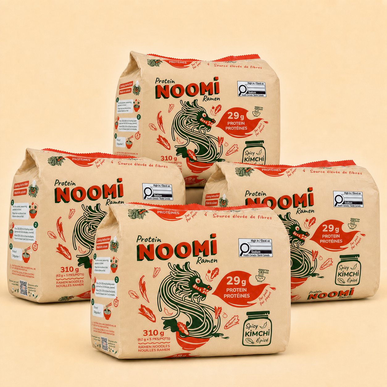 Noomi Kimchi High-Protein Ramen Stock Up Bundle